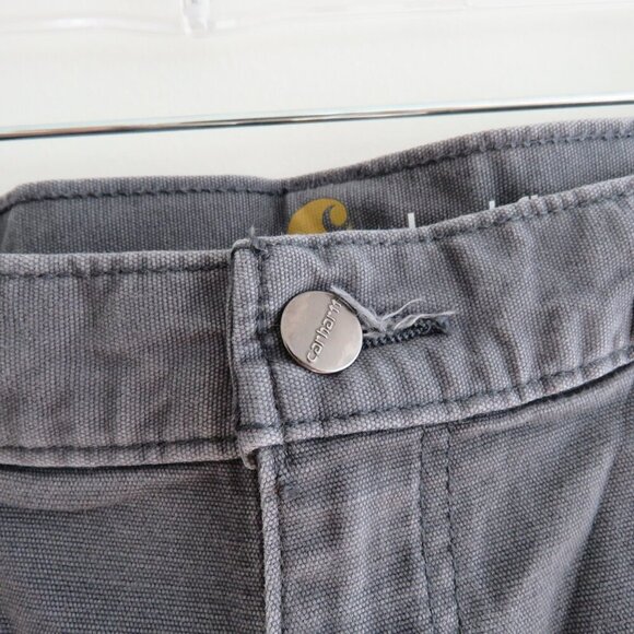 CARHARTT Rugged Flex Rigby Double Front Relaxed Fit Work Pants in Shadow Gray - Picture 7 of 14